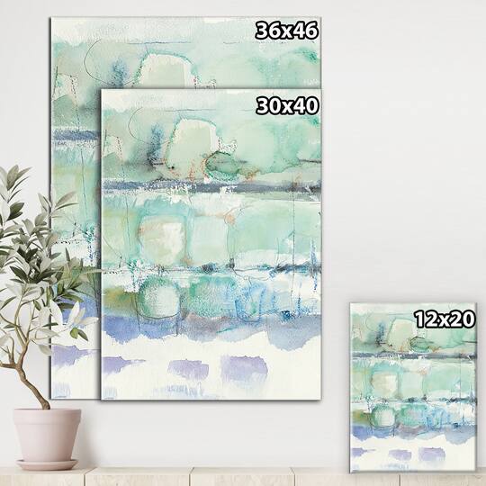 Designart - Blue Abstract Panel I